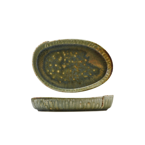Kozo Porcelain Midori Oval Plate 23cm per case of 6