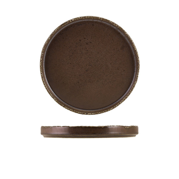 Roko Porcelain Cinder Black Presentation Plate 21cm