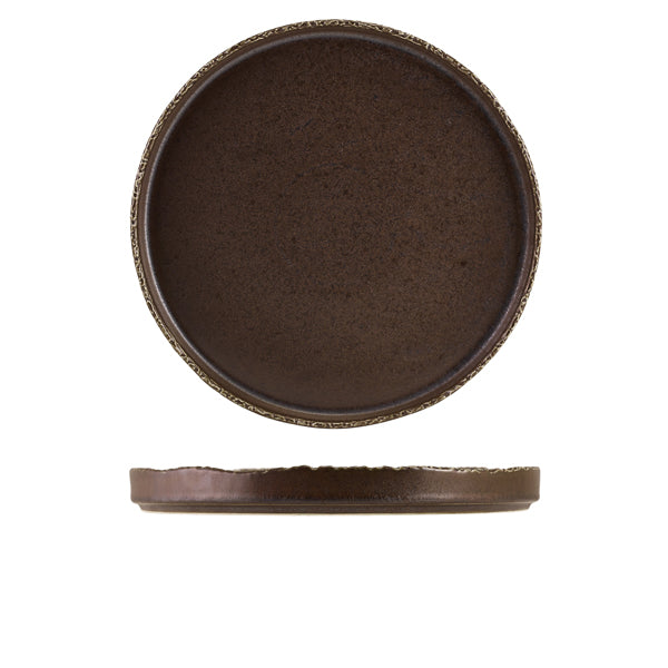 Roko Porcelain Cinder Black Presentation Plate 28cm