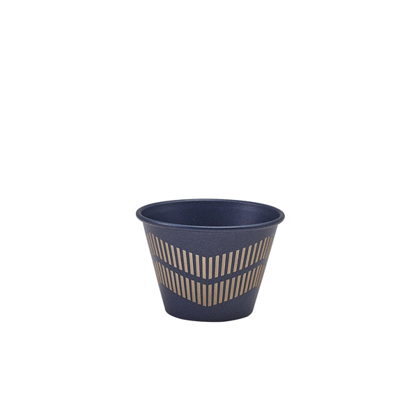 GenWare Metallic Blue Lined Ramekin 71ml/ 2.5oz