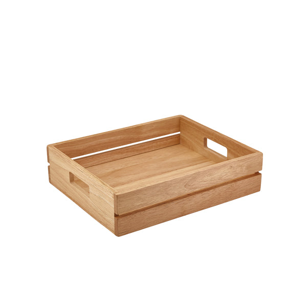 Genware Hevea Wood Low Box/ Riser GN 1/3