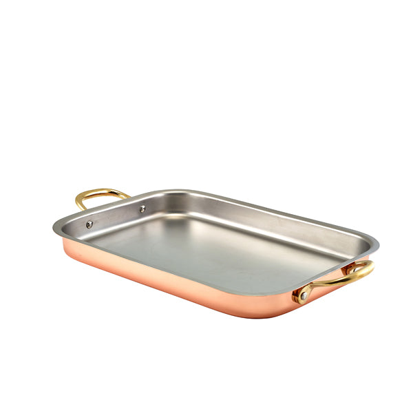 GenWare Copper Plated Deep Tray 33 x 23.5cm pack of 3