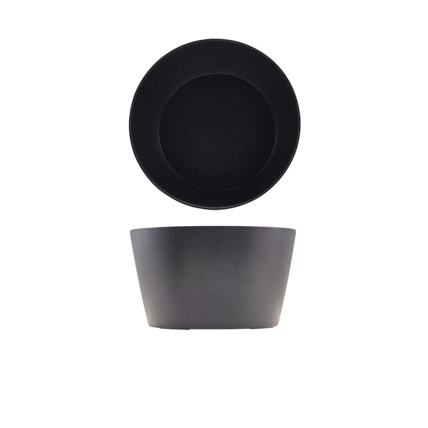 GenWare Melamine Black Tableau Conical Buffet Bowl 26.5 x 15cm