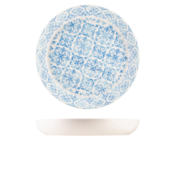 GenWare Melamine Blue Talavera Buffet Bowl 42 x 6cm