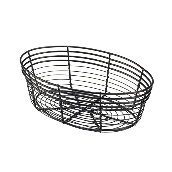 Wire Basket Oval 25.5 x 16 x 8cm pack of 6