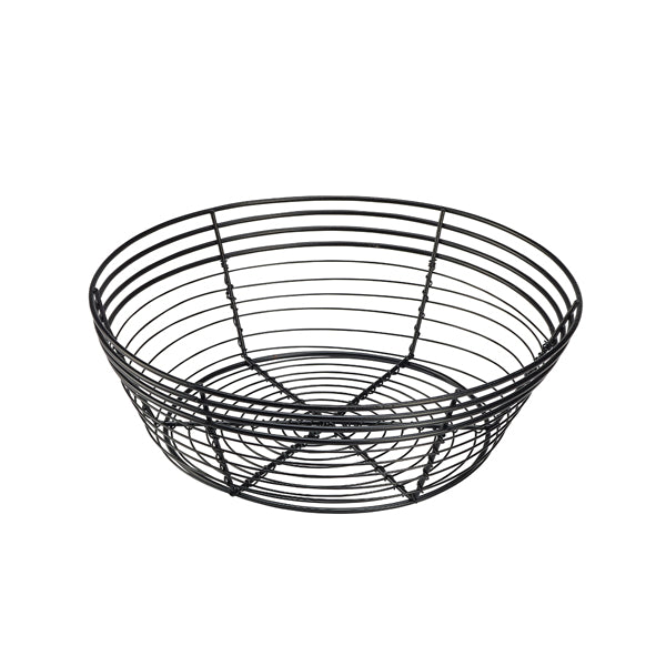 Wire Basket Round 25.5 x 8cm pack of 6