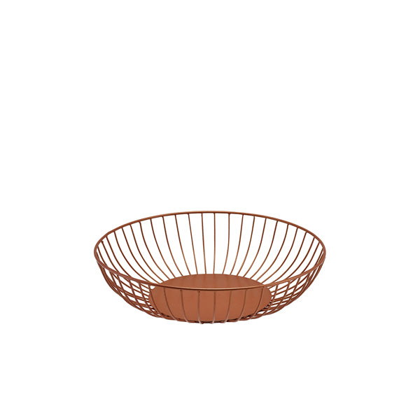 GenWare Round Copper Wire Basket 27 x 7cm Per Case of 1