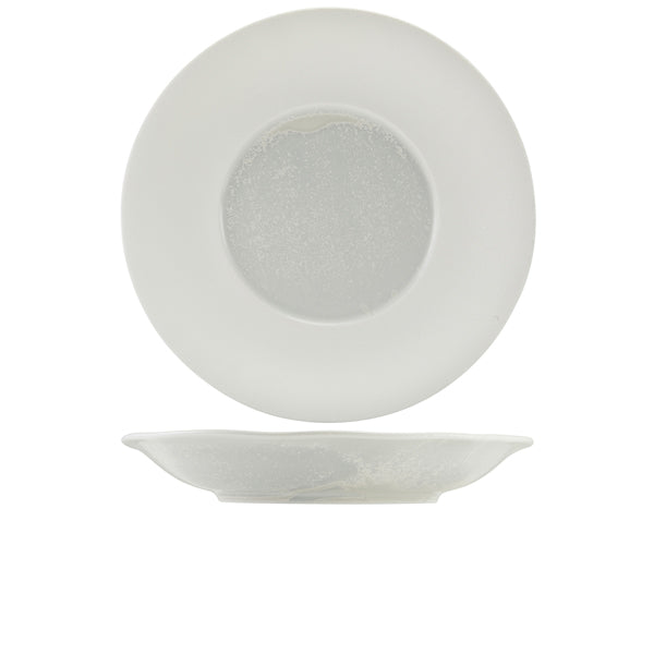 Incise Porcelain Lustre Deep Winged Plate 30cm Per Case of 6