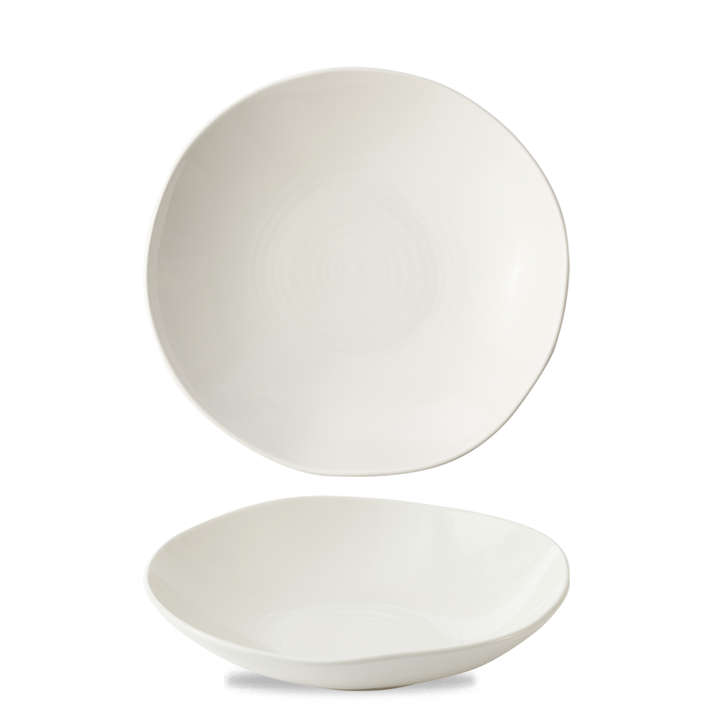 White Natural Bowl 22Cm Box 6