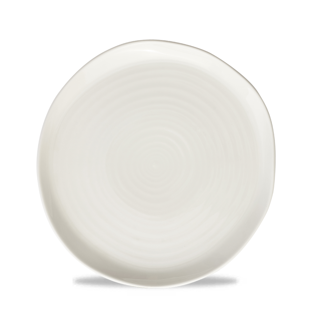 White Natural Plate 22Cm Box 6