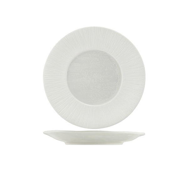 Incise Porcelain Lucine Winged Plate 23cm Per Case of 6