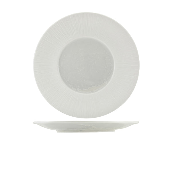 Incise Porcelain Lucine Winged Plate 28.5cm Per Case of 6