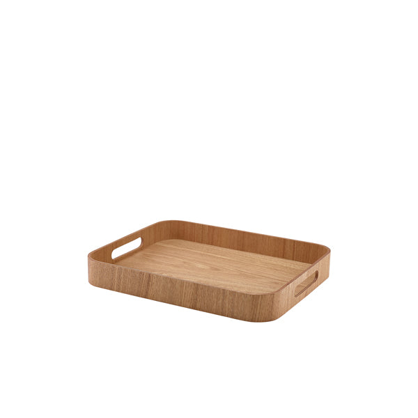 GenWare Light Wood Veneer Butlers Tray 35.5 x 28cm Per Case of 1