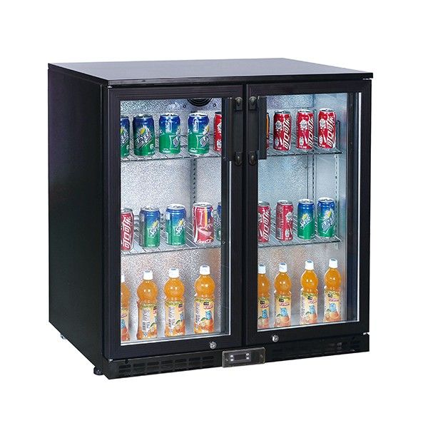 KOLDBOX KBC2 Double Hinged Glass Door Bottle Cooler