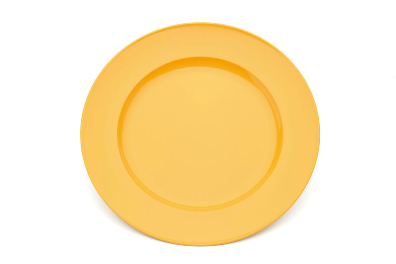 Large Yellow Wide Rimmed Dinner Plate