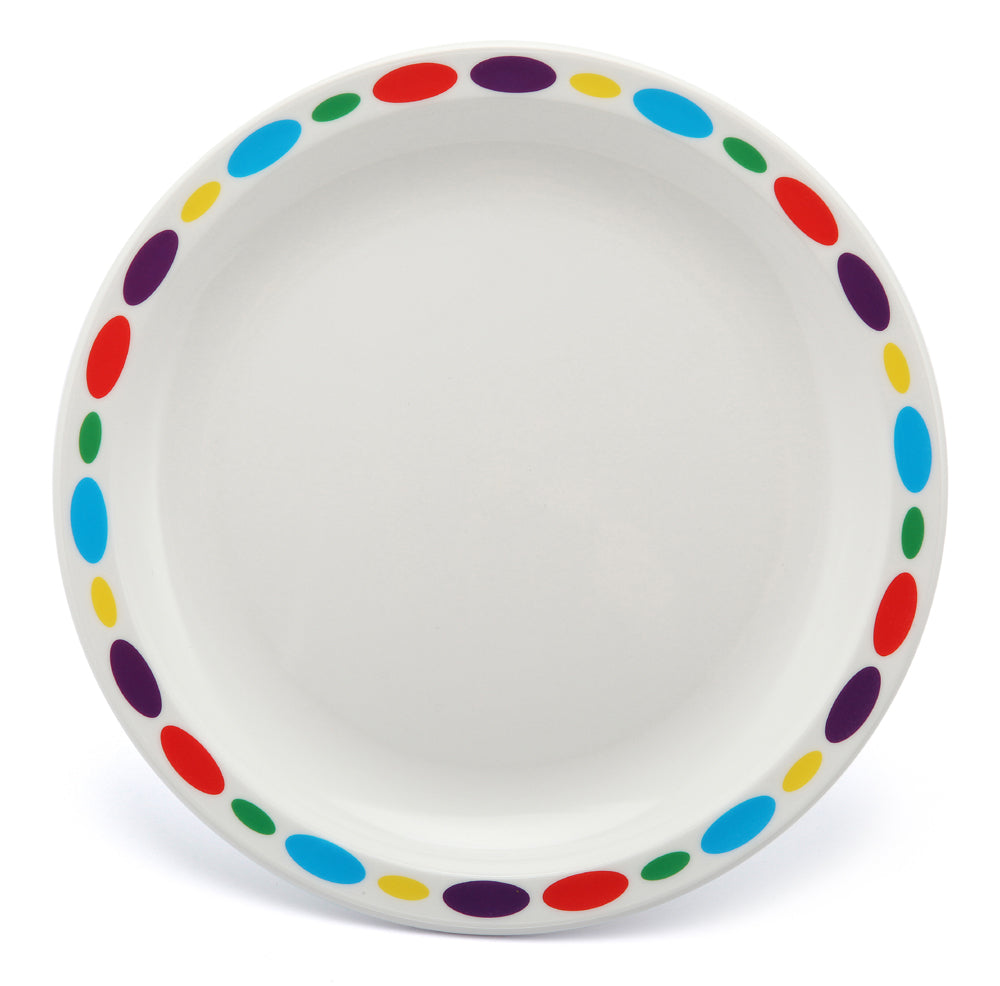 Small Multicoloured Pebbles Patterned Plate – 17cm