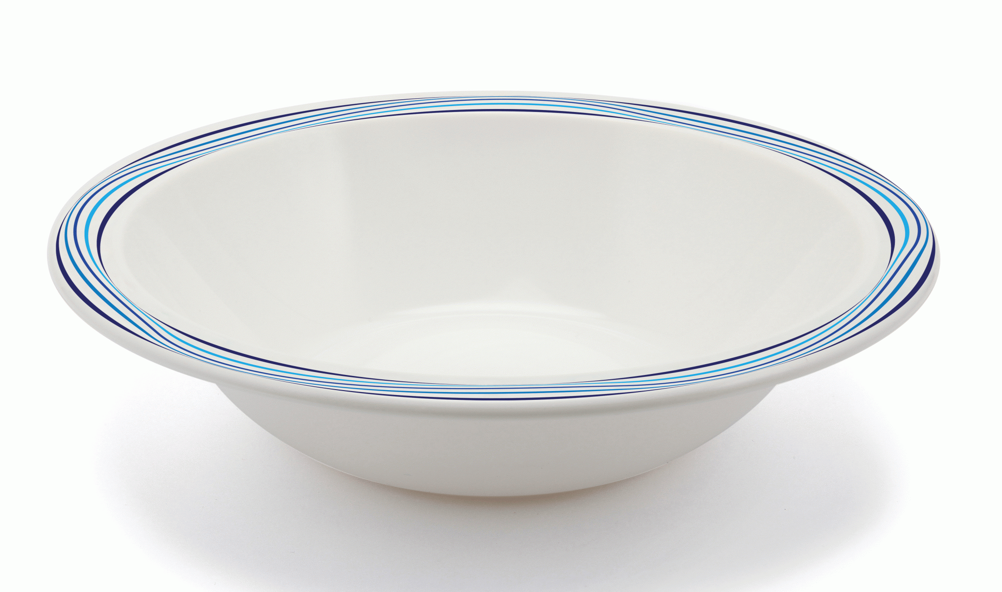 17.3cm Blue Swirls Patterned Duo Bowl – Polycarbonate