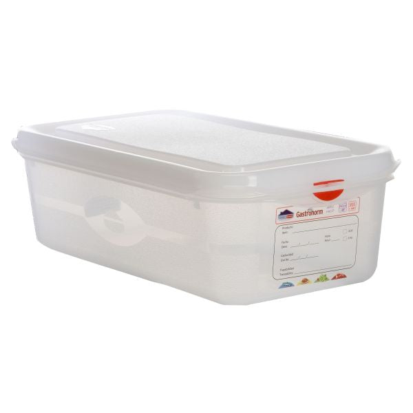 GN Storage Container 1/3 100mm Deep 4L pack of 6