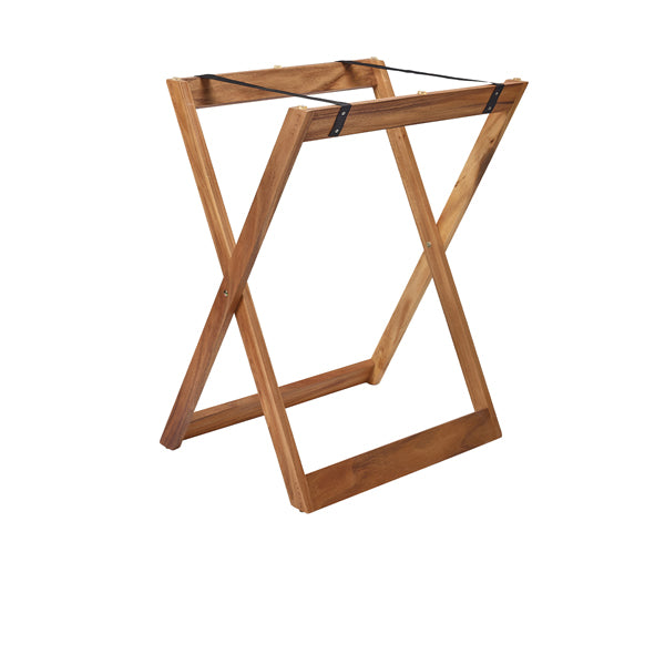 GenWare Acacia Wood Butler Tray Stand pack of 1