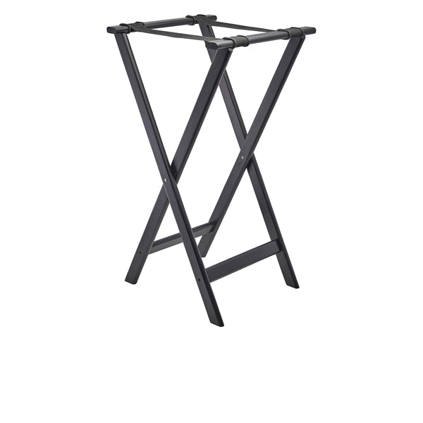 Stephens Black Wooden Tray Stand