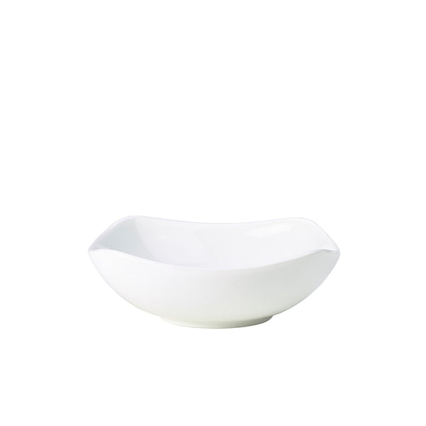 Genware Porcelain Rounded Square Bowl 20cm/ 7.75" pack of 6