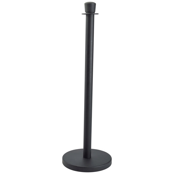 Genware Black Barrier Post pack of 2