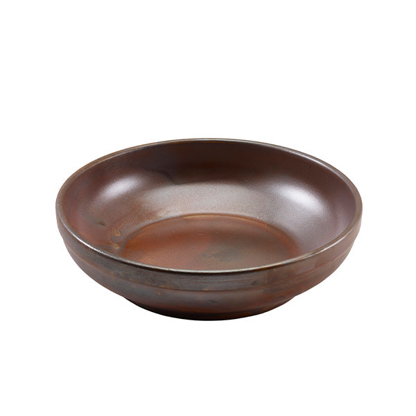 Terra Porcelain Rustic Copper Coupe Bowl 20cm pack of 6