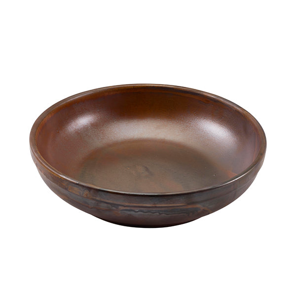 Terra Porcelain Rustic Copper Coupe Bowl 23cm pack of 6