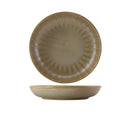 Terra Porcelain Matt Grey Scalloped Coupe Bowl 25.4cm pack of 6