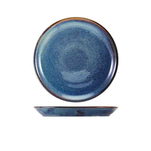Terra Porcelain Aqua Blue Coupe Plate 19cm (Box of 6)