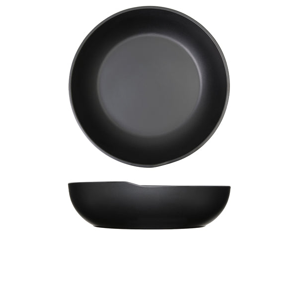 Black Copenhagen Melamine Bowl 28 x 7.5cm pack of 4