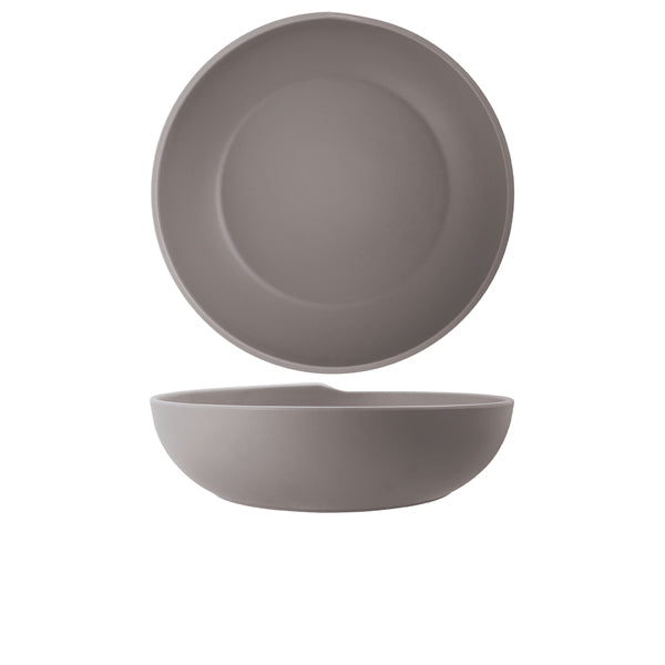 Sand Brown Copenhagen Melamine Bowl 28 x 7.5cm pack of 4