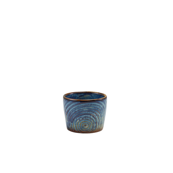 Terra Porcelain Aqua Blue Organic Dip Pot 9cl/3oz Box of 12