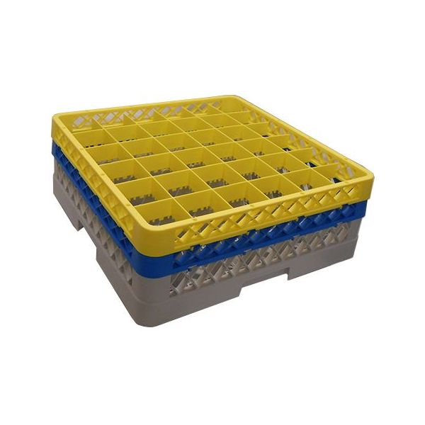 Genware 36 Comp Glass Rack With 2 Extenders pack of 1