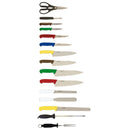 15 Piece Colour Coded Knife Set + Knife Case pack of 1