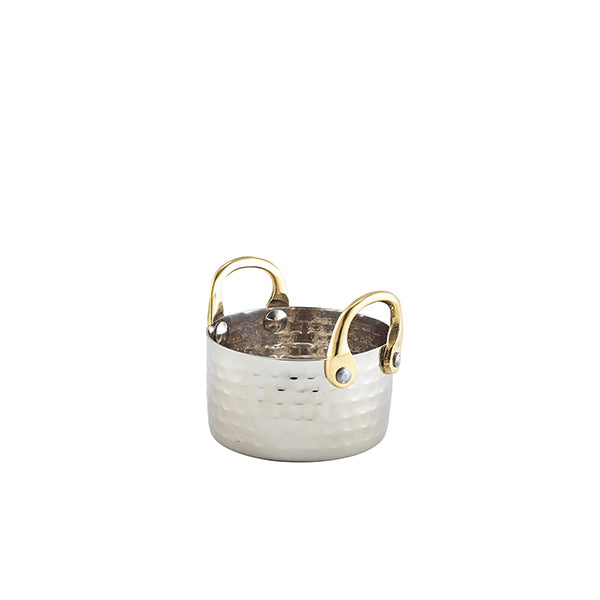Mini Hammered St/St Casserole Dish 9.2 x 5cm pack of 12