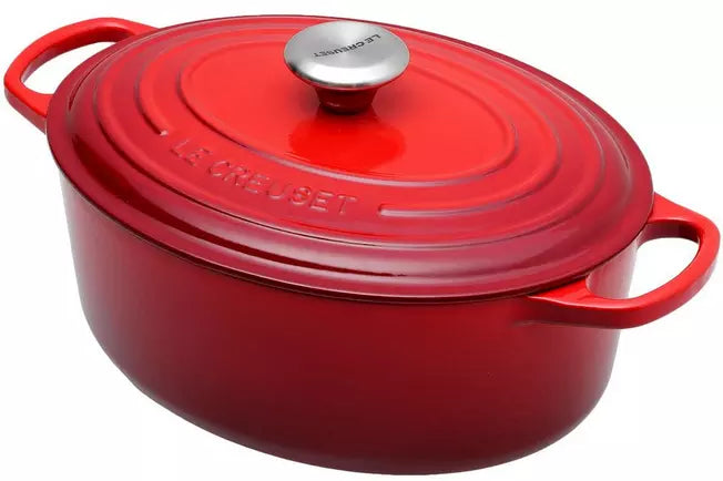 Le Creuset Signature Signature Cast Iron Oval Casserole Dish 29cm - Cerise