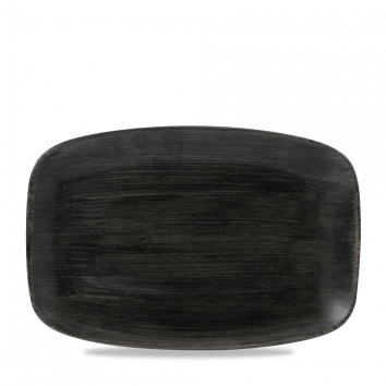Stonecast Patina Iron Black Oblong Chefs Plate 12 X 7 4/5" Box 6