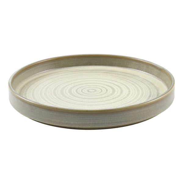 Terra Porcelain Matt Grey Presentation Plate 26cm pack of 6