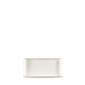 Stonecast Hints Barley White Rectangle Buffet Tray 12" Box 6