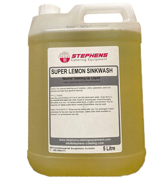 Manual Pot/Sink Wash Detergent Per 4 x5L - High Active Washing Up Liquid