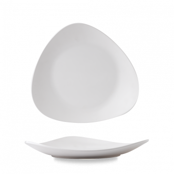 Plastic White Lotus Melamine Platter 13 3/4" Box 4