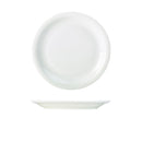 Genware Porcelain Narrow Rim Plate 24cm/ 9.25" pack of 6