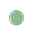 Genware Porcelain Green Saucer 12cm/ 4.75" pack of 6