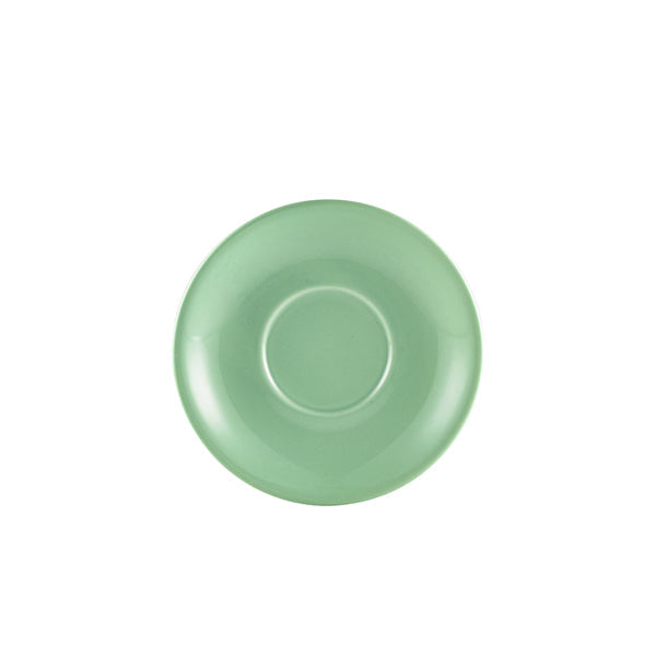 Genware Porcelain Green Saucer 16cm/ 6.25" pack of 6