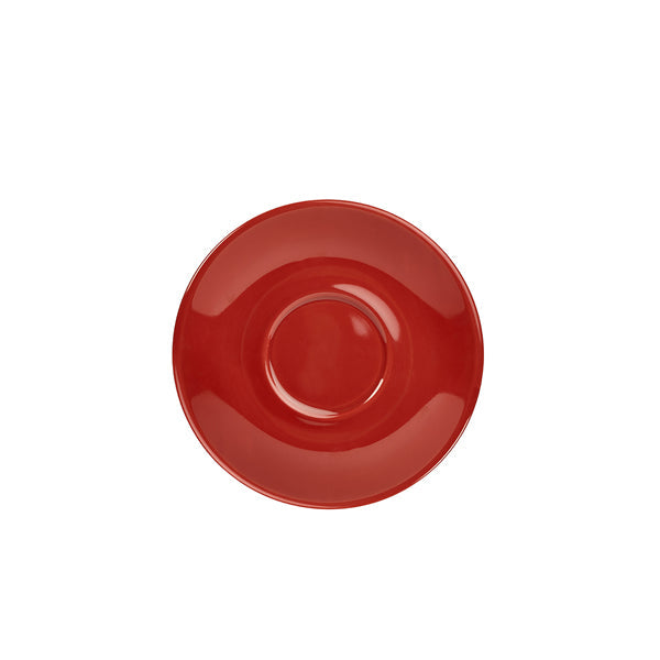 Genware Porcelain Red Saucer 16cm/ 6.25" pack of 6