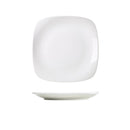 Genware Porcelain Rounded Square Plate 21cm/ 8.25" pack of 6