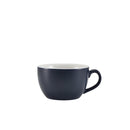 GenWare Porcelain Matt Blue Bowl Shaped Cup 25cl/ 8.75oz pack of 6