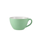 Genware Porcelain Green Bowl Shaped Cup 34cl/ 12oz pack of 6
