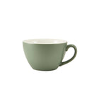 GenWare Porcelain Matt Sage Bowl Shaped Cup 34cl/ 12oz pack of 6